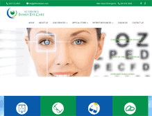Tablet Screenshot of alfamilyeyes.com